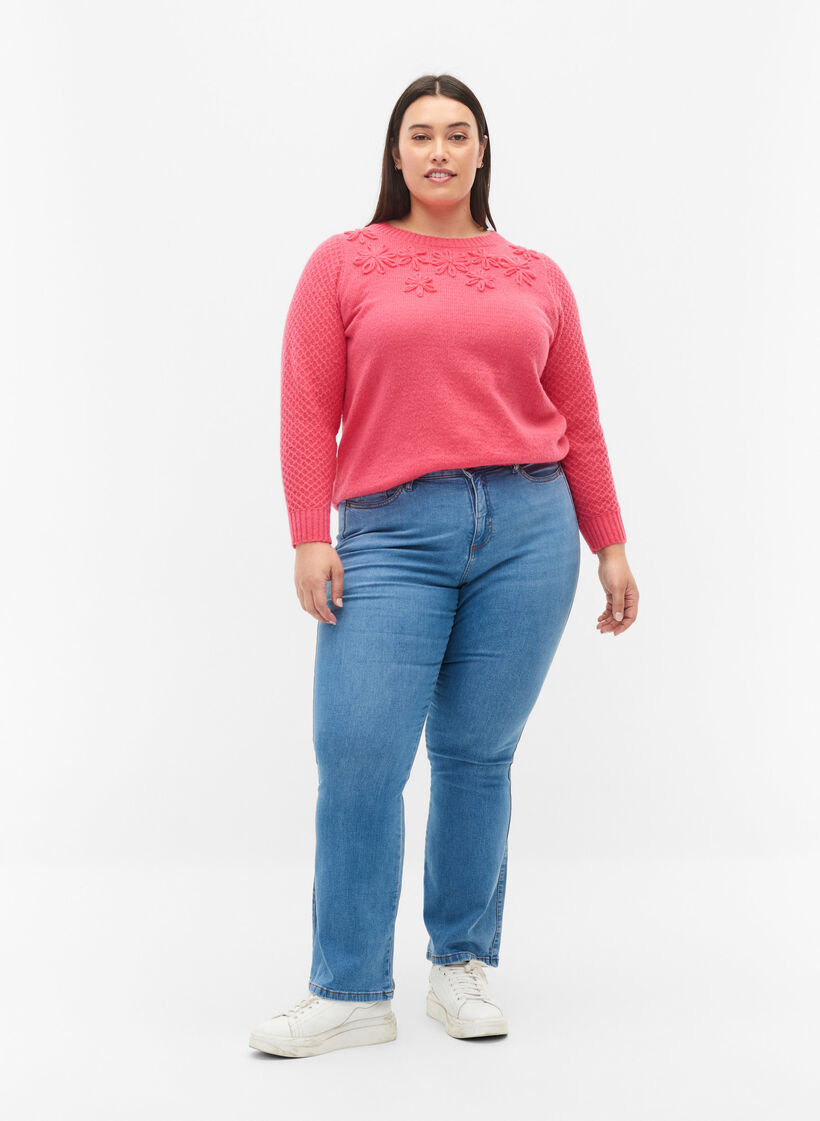 Neulepusero kukkayksityskohdalla, Hot Pink, Model image number 3