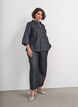 Denim-paita glitterlangalla ja 3/4-hihat, Harmaa, Model image number 1
