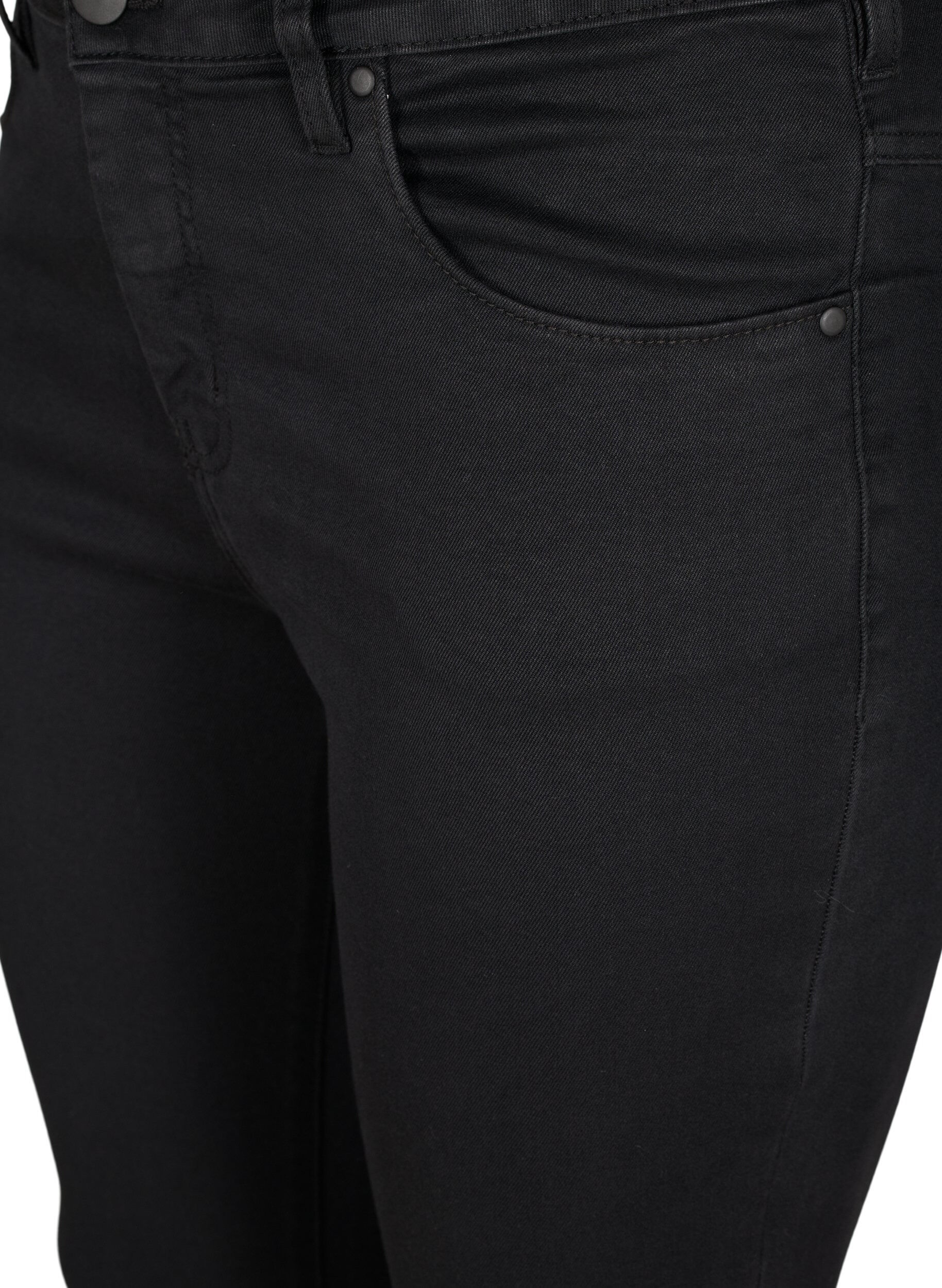 ZizziSuper slim Amy-farkut korkealla vy&ouml;t&auml;r&ouml;ll&auml;, Black, Packshot image number 2