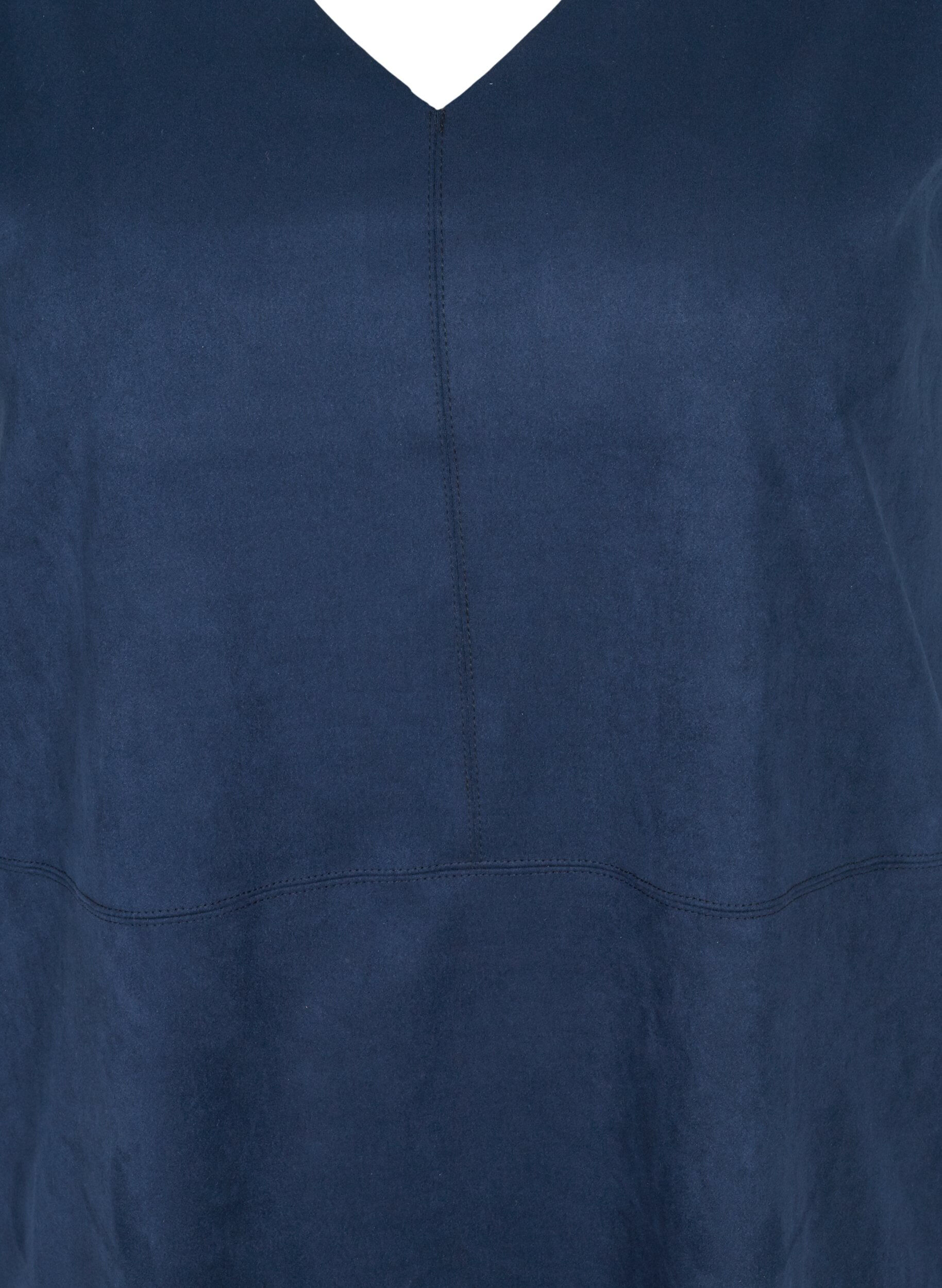 Zizzi Hihaton mekko a-mallissa, Dark Blue, Packshot image number 2