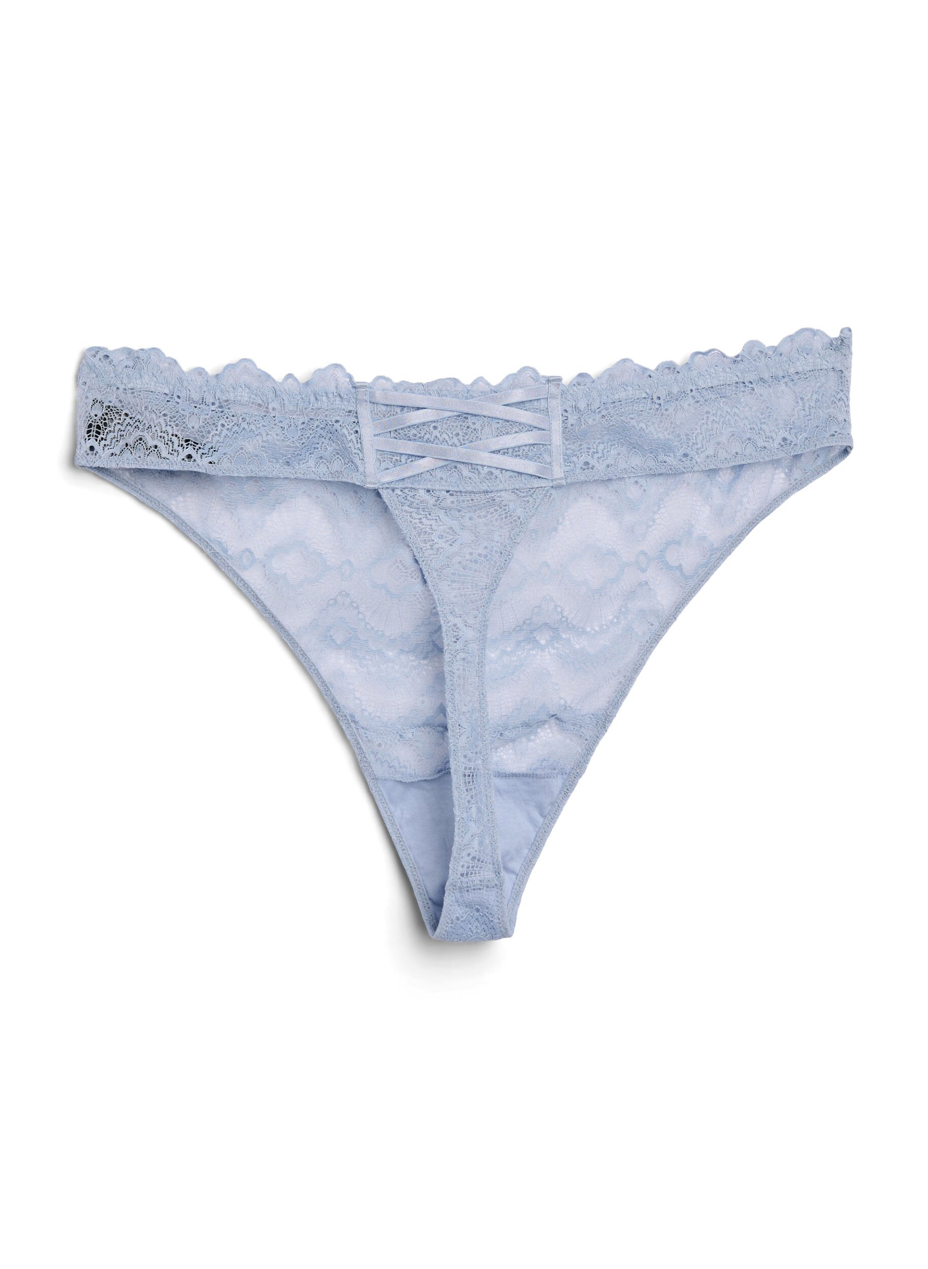 Zizzi Pitsinen G-string, jossa takana ristiyksityiskohta, Sininen, Packshot image number 1