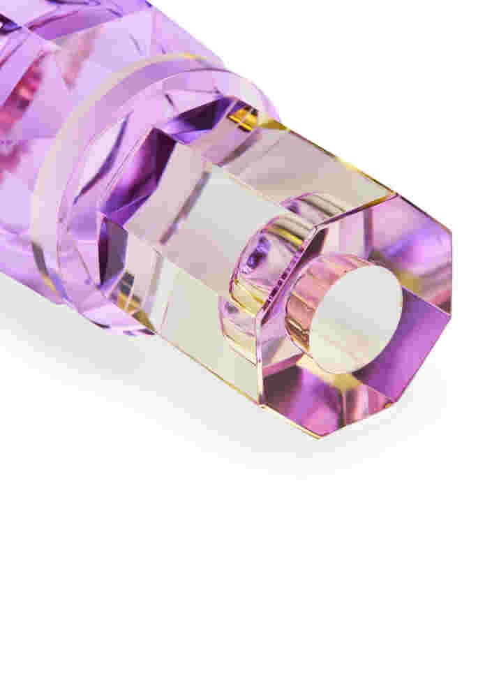 Kynttilänjalka kristallista, Butter/Violet, Packshot image number 3