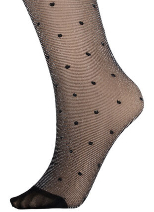  30 denierin sukkahousut, joissa on pilkkuja, Black, Packshot image number 1