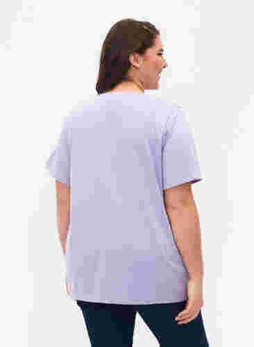 FLASH - T-paita pyöreällä pääntiellä, Lavender, Model image number 1
