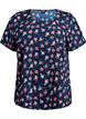 Lyhythihainen pusero tekstuurilla, Sininen, Packshot image number 0