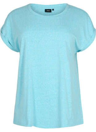 Meleerattu t-paita lyhyillä hihoilla, Blue Atoll Mél, Packshot image number 0