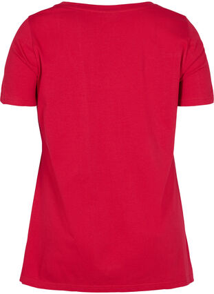 Lyhythihainen puuvillainen t-paita a-mallissa , Tango Red ENOUGH, Packshot image number 1