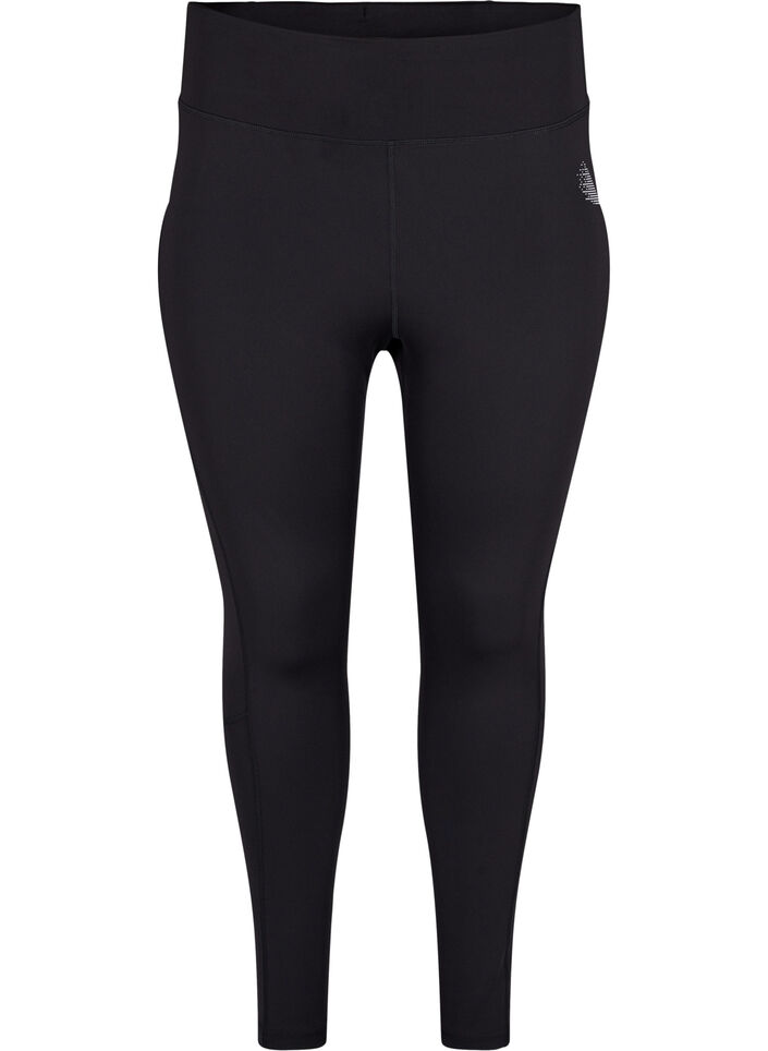 CORE, POCKET TIGHTS -Treenitrikoot mesh-kankaalla ja taskulla, Black, Packshot image number 0