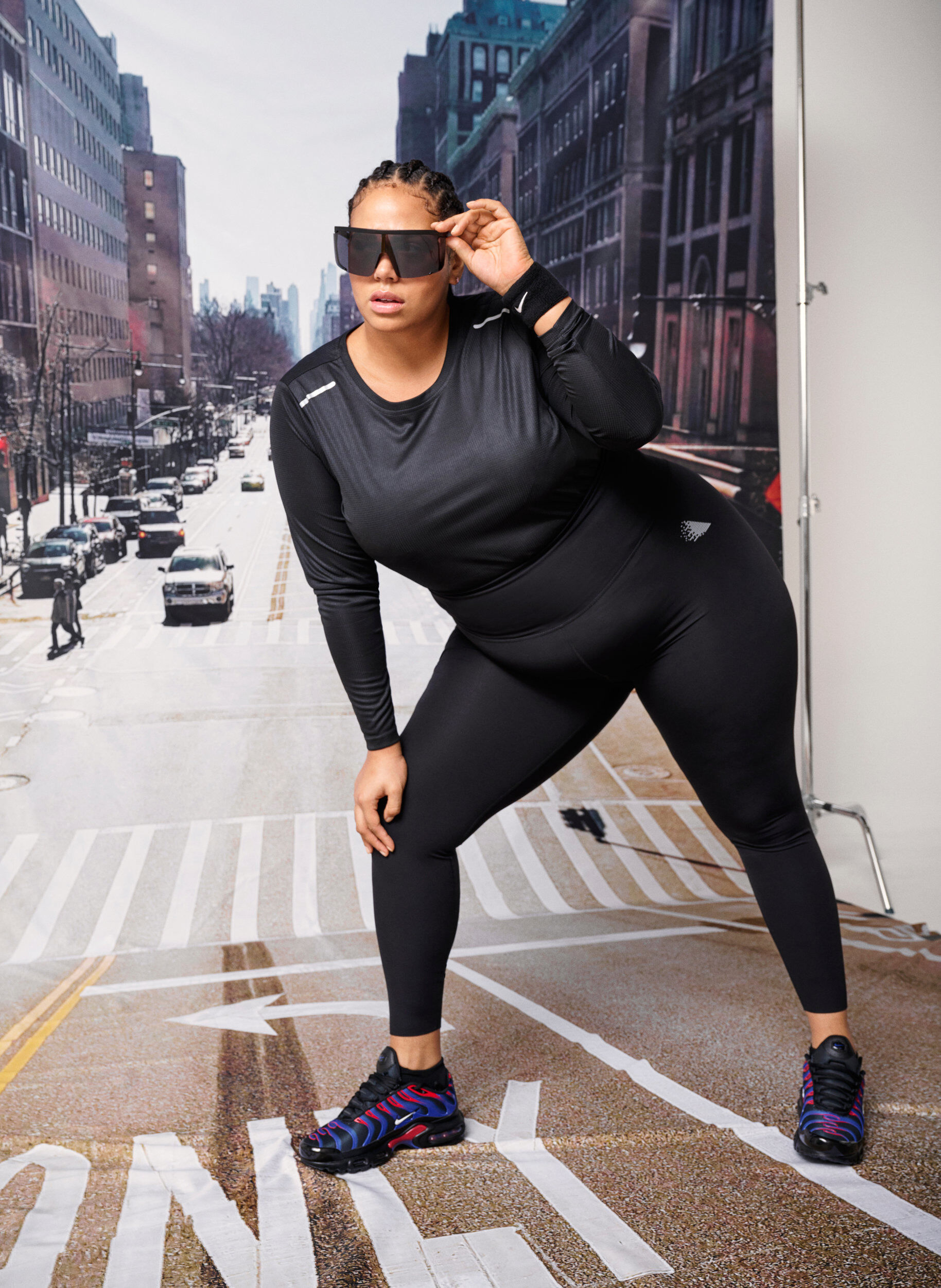 Zizzi Pitk&auml;hihainen treenipusero heijastavilla yksityiskohdilla, Black, Image image number 0