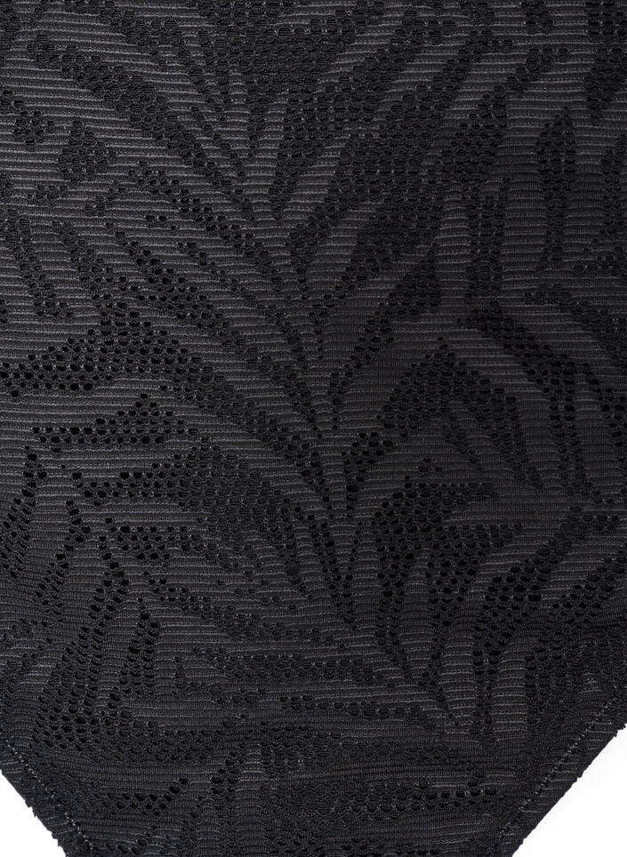Brasilialaiset bikinialaosat strukturoidusta verkkokankaasta, Musta, Packshot image number 2