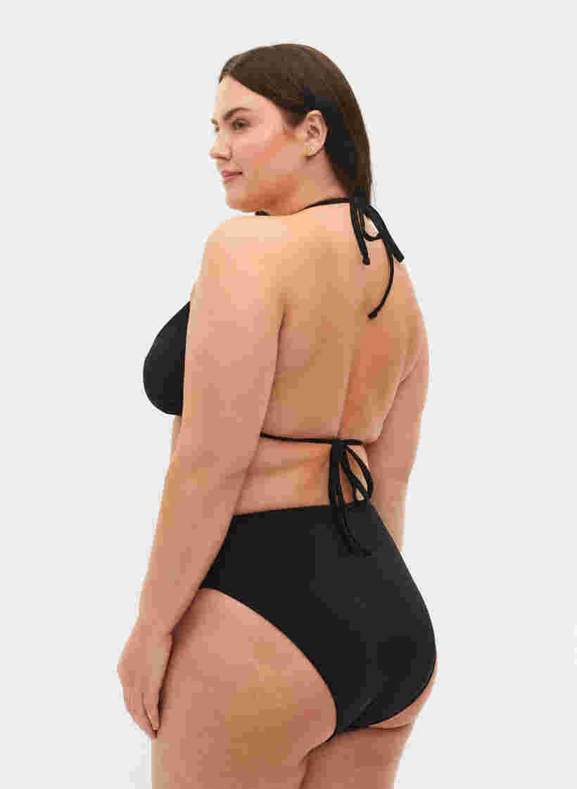 Tai-mallinen bikinialaosa normaalilla vyötäröllä, Black, Model image number 1