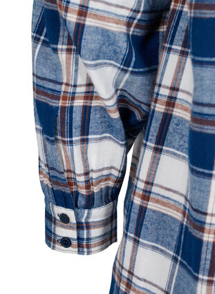 Ruudullinen paitatakki hupulla, Blue White Check, Packshot image number 3