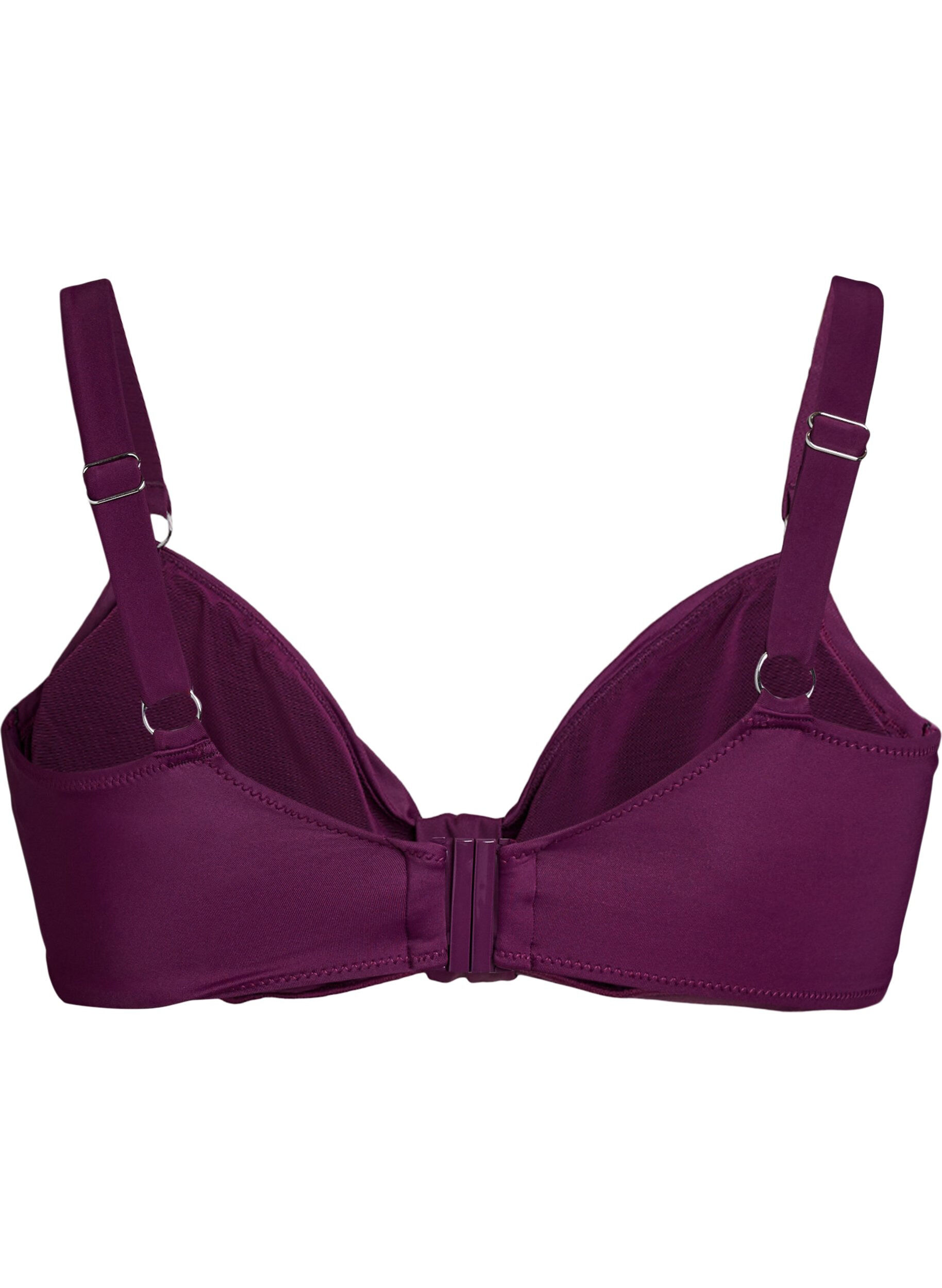 Zizzi Bikiniliivit kaarituilla ja solmuyksityiskohdilla, Violetti, Packshot image number 1