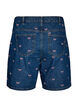 Kirjailut denimshortsit, Sininen, Packshot image number 1