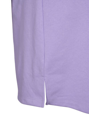 Svetarimekko lyhyillä hihoilla ja halkioilla, Lavender, Packshot image number 3