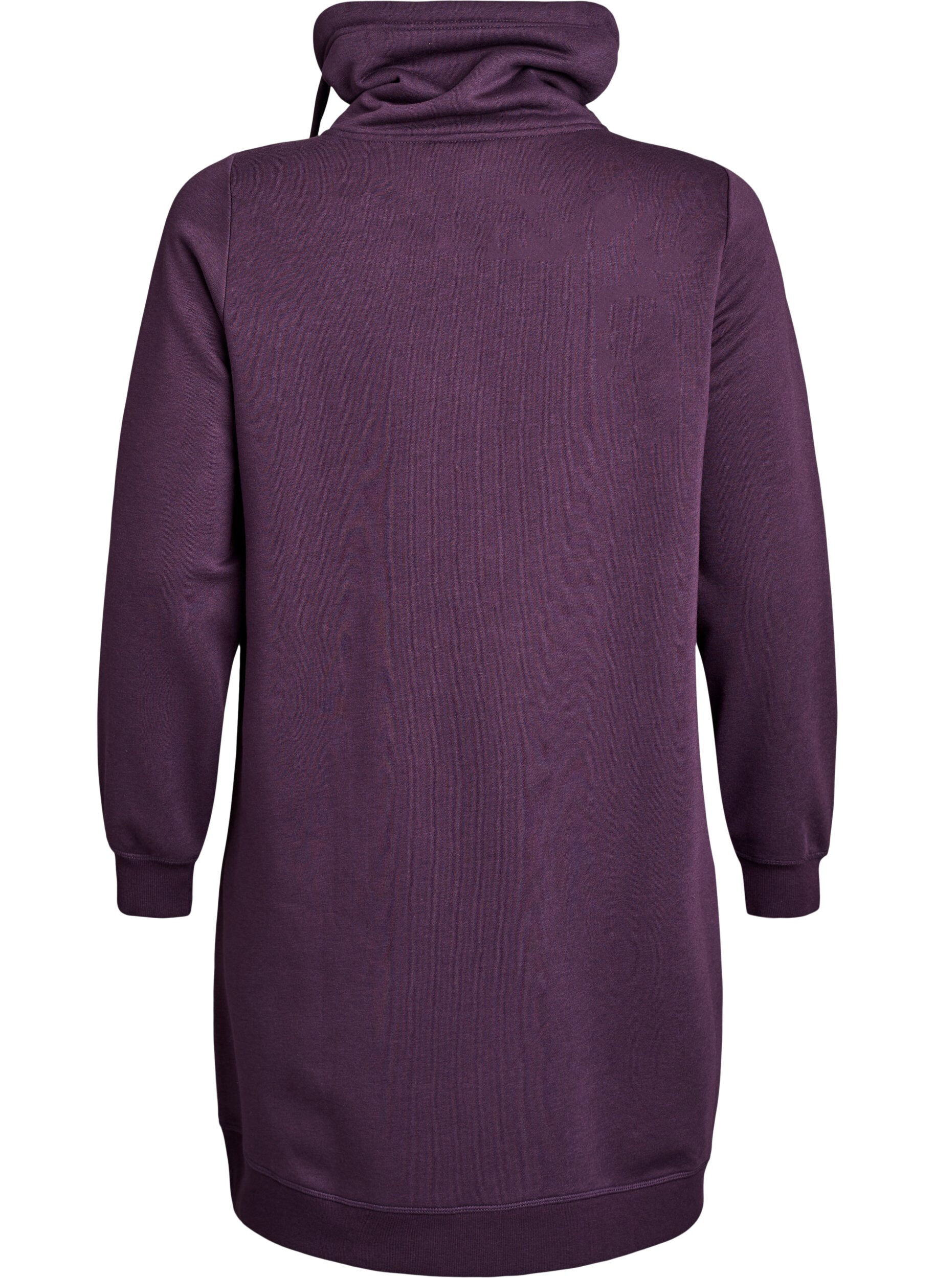 ZizziLyhyt swetarimekko korkealla kauluksella ja taskuilla, Violetti, Packshot image number 1