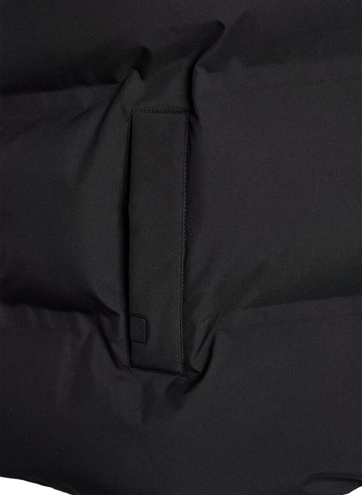 Lyhyt toppaliivi korkealla kauluksella, Musta, Packshot image number 3