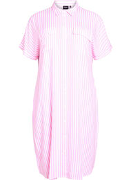 Lyhythihainen pitk&auml; paitamekko, Vaaleanpunainen