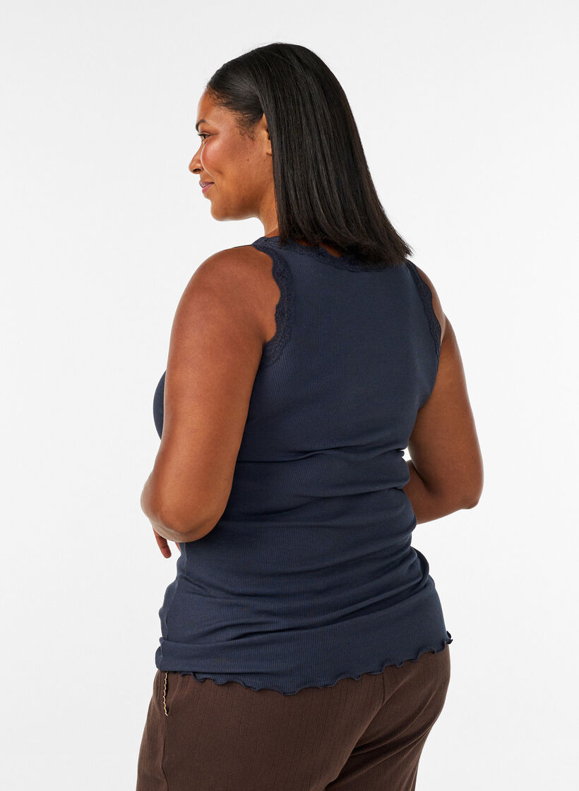 Toppi pitsireunalla, Sininen, Model image number 2