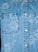 Takkimallinen farkkutakki kukilla, Light Blue Denim, Packshot image number 2