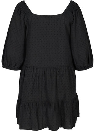 A-mallinen  mekko 3/4-hihoilla , Black, Packshot image number 1