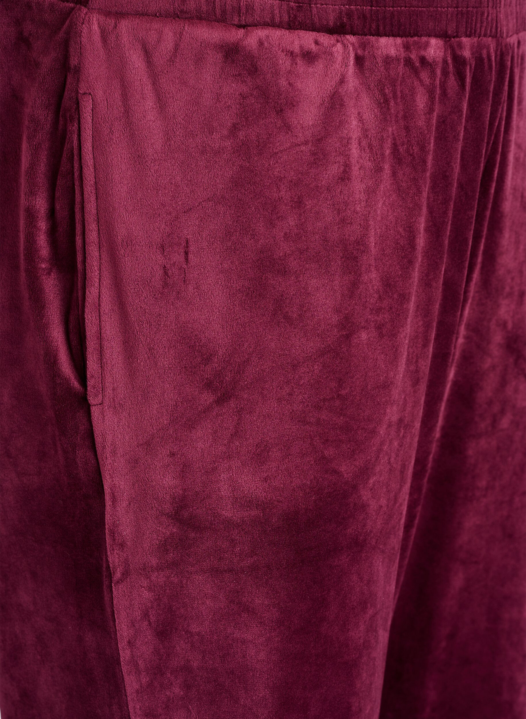 ZizziV&auml;lj&auml;t samettihousut, Punainen, Packshot image number 2