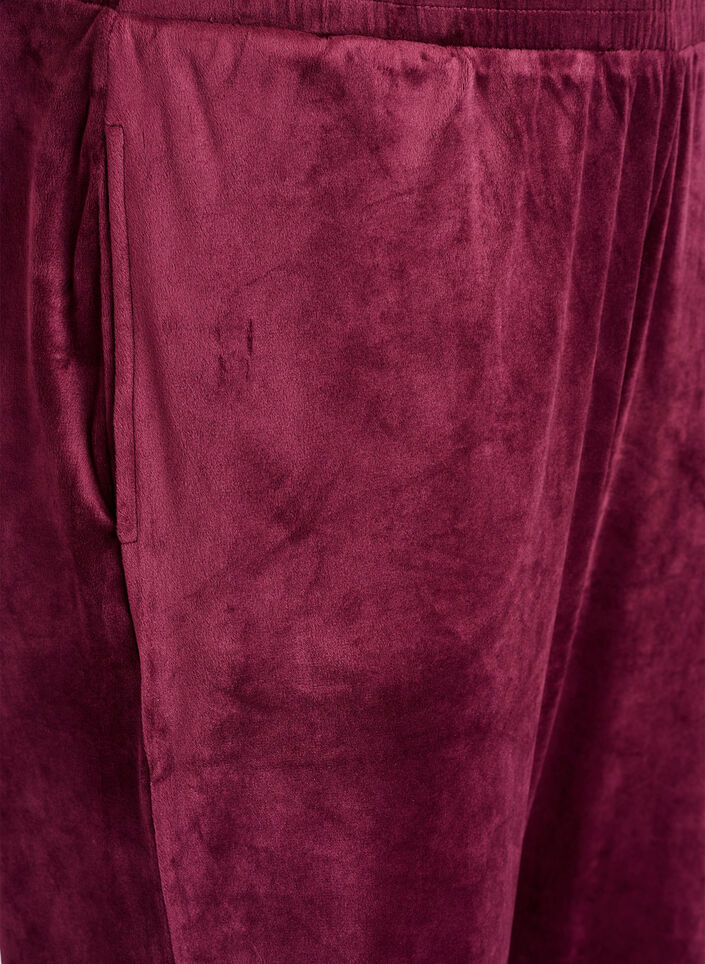 V&auml;lj&auml;t samettihousut, Punainen, Packshot image number 2