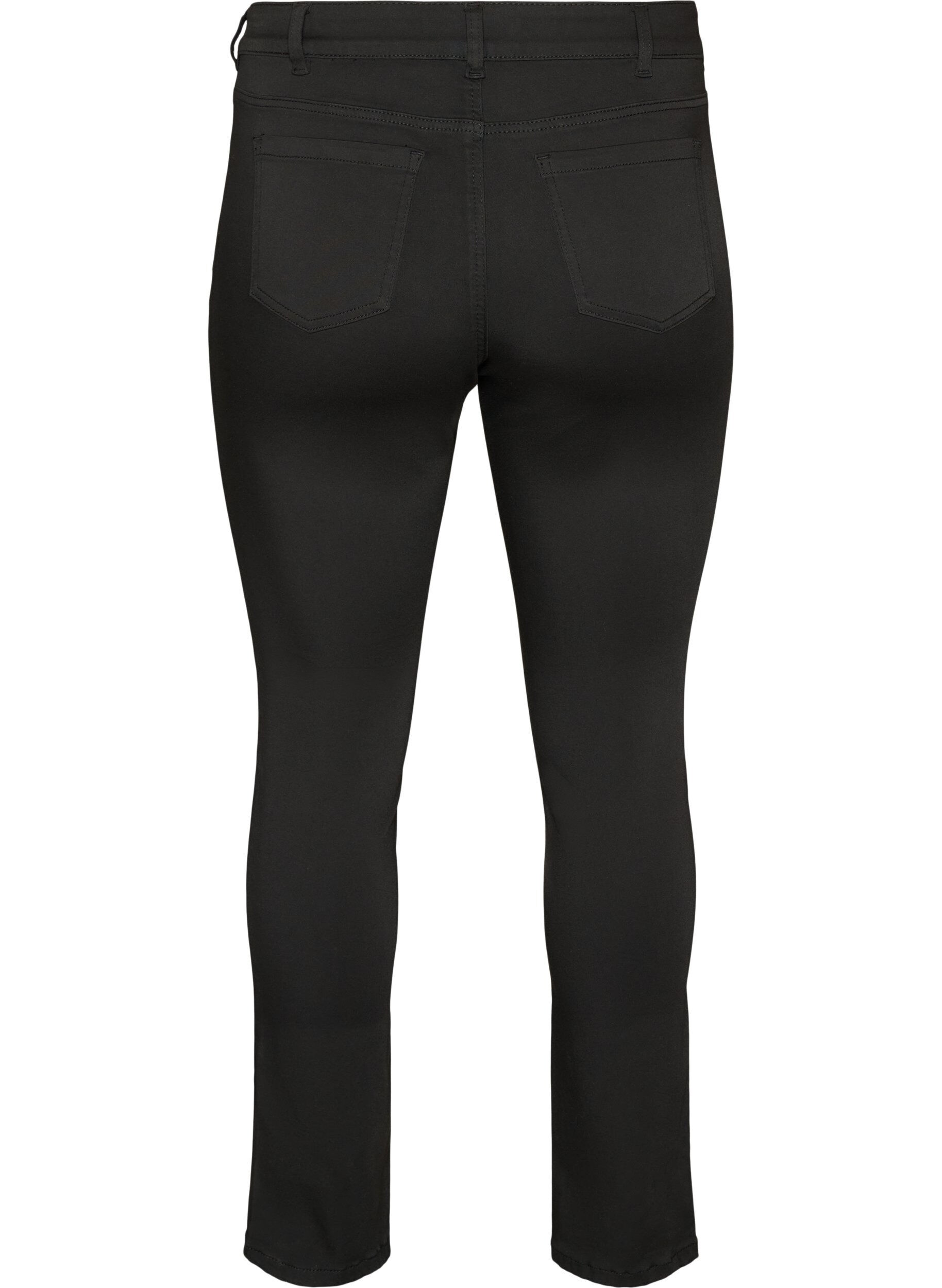 ZizziEmily Stay Black farkut normaalilla vy&ouml;t&auml;r&ouml;ll&auml;, Musta, Packshot image number 1