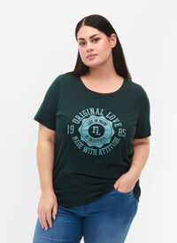 Puuvillat-paita kuviolla, Scarab W. Org. Love, Model