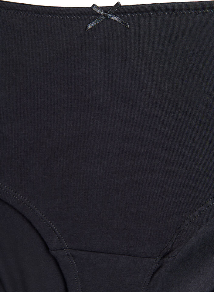 3 kpl hipster-alushousuja pitsireunuksella, Musta, Packshot image number 3