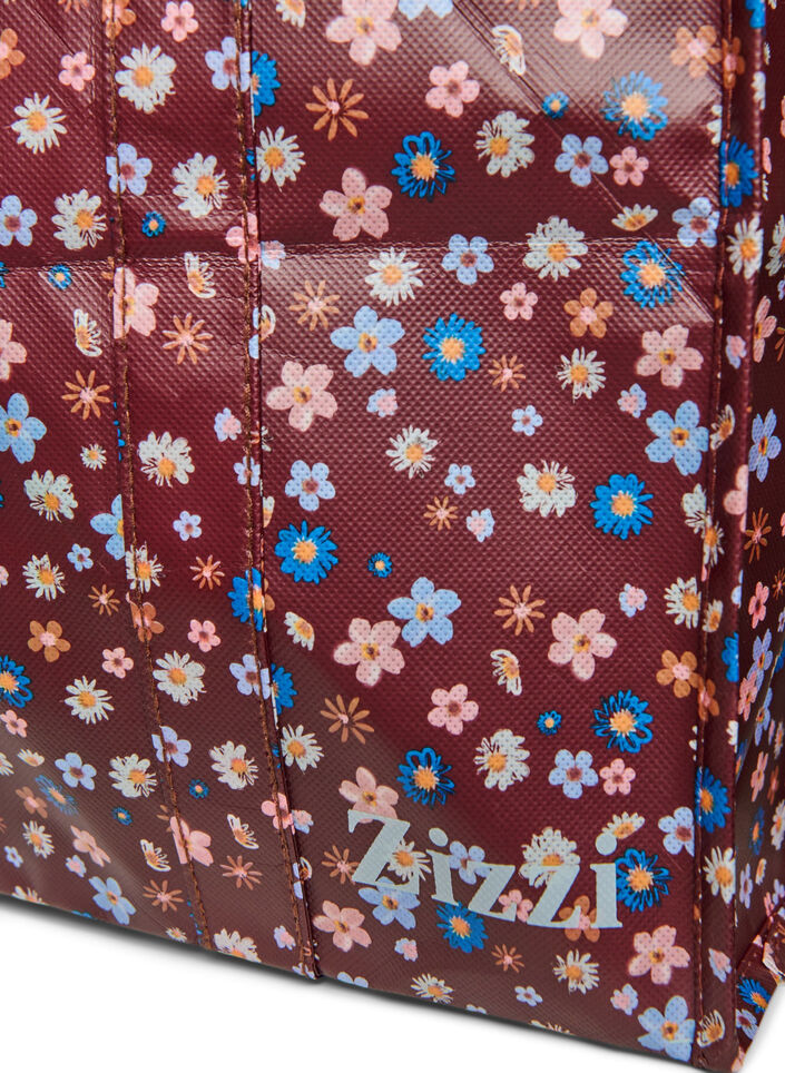 Ostoskassi vetoketjulla, Ruskea, Packshot image number 2