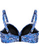 Kaarituelliset bikiniyl&auml;osa kuosilla, Sininen, Packshot image number 1