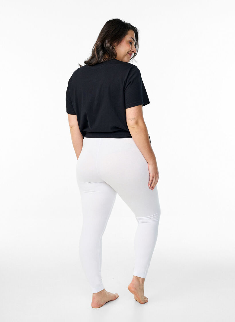 Peruslegginsit viskoosia, Valkoinen, Model image number 2