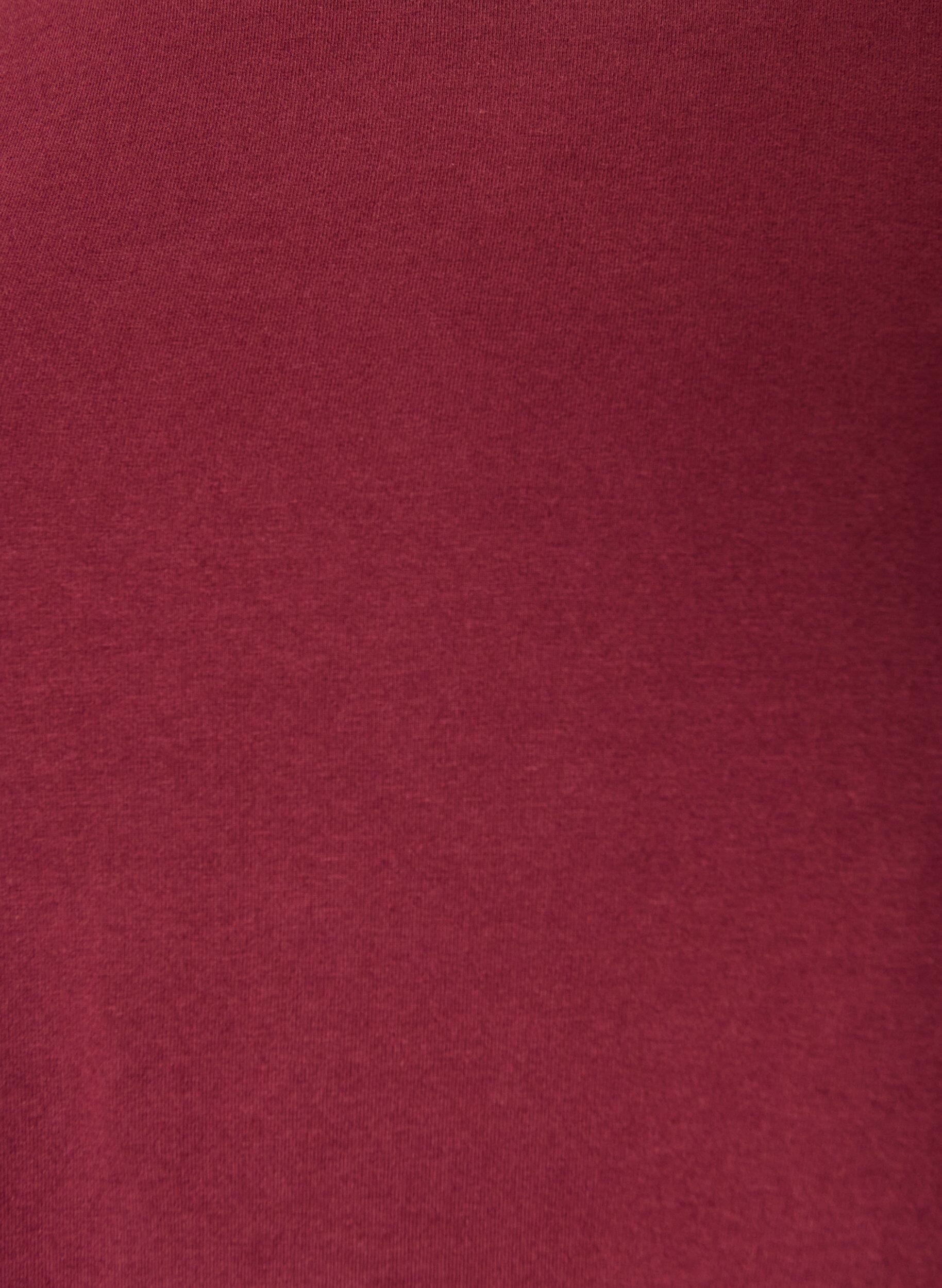 ZizziPerus jersey-paita, jossa pitk&auml;t hihat, Punainen, Packshot image number 2