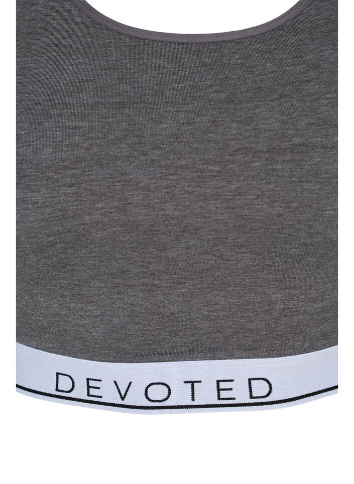 Meleeratut rintaliivit säädettävillä olkaimilla , Medium Grey Melange, Packshot image number 2