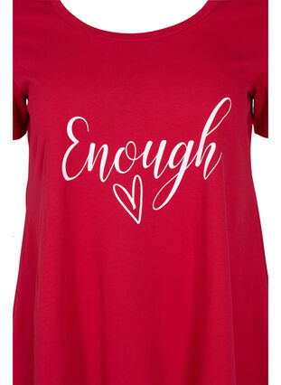 Lyhythihainen puuvillainen t-paita a-mallissa , Tango Red ENOUGH, Packshot image number 2