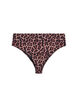 Leopardikuvioiset brazilian-malliset bikinihousut, Beige, Packshot image number 1