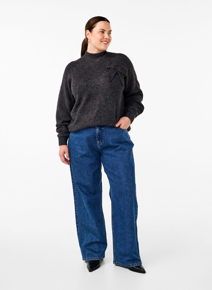 Neulepusero rusetilla, Dark Grey White Mel., Model image number 2