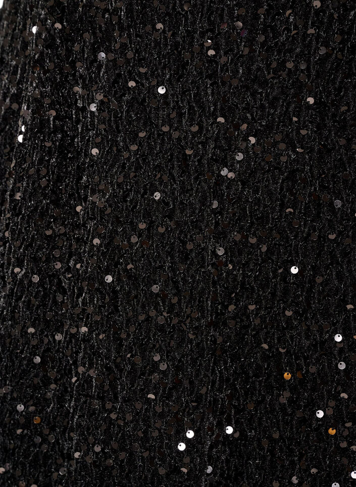 Lyhyt paljettihame, Ruskea, Packshot image number 2