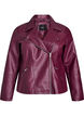 Keinonahkainen biker-takki, Punainen, Packshot image number 0