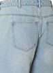 Denimskortsit kietaisuefektill&auml; ja korkealla vy&ouml;t&auml;r&ouml;ll&auml;, Sininen, Packshot image number 3
