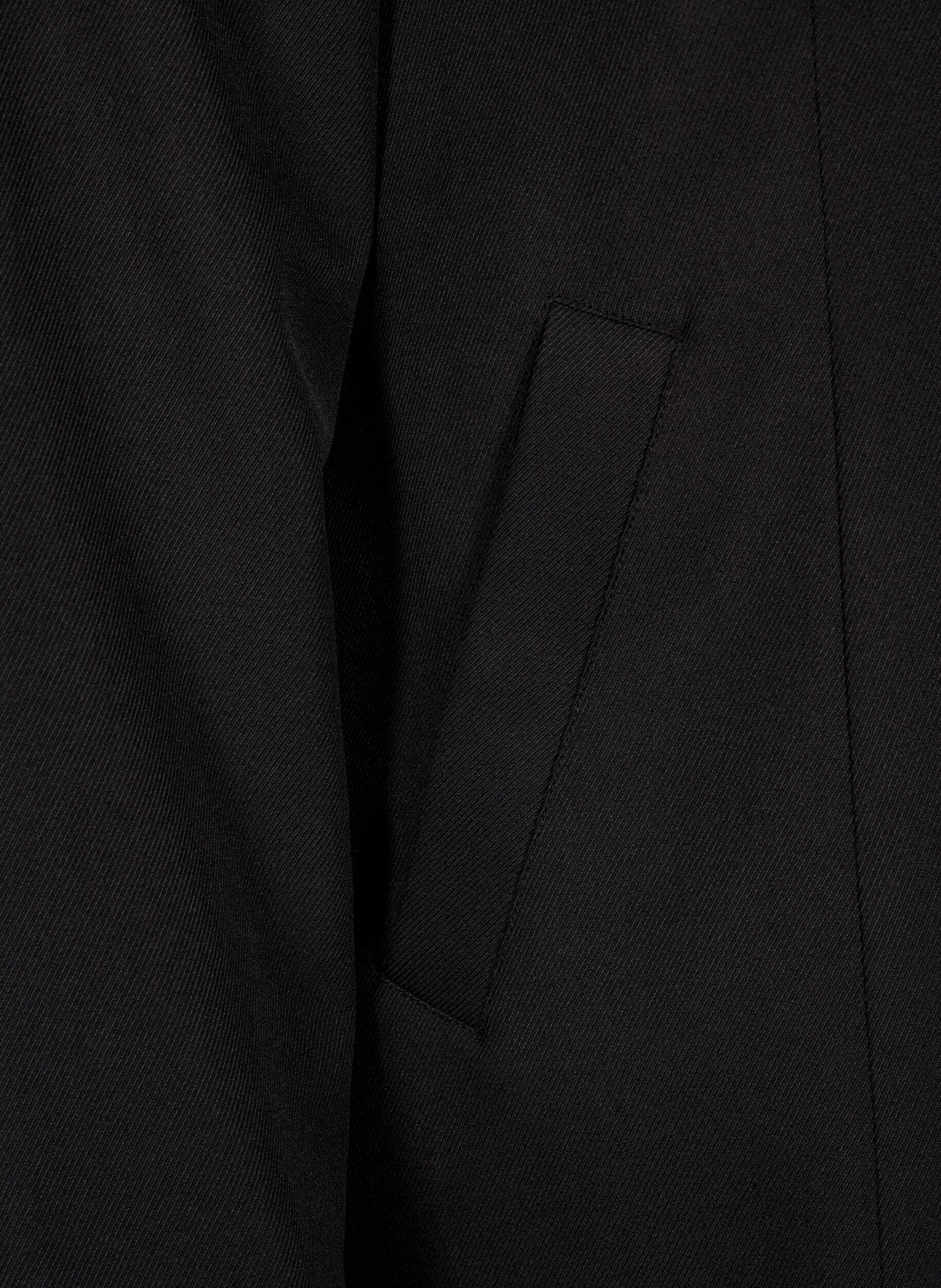 Zizzi Kev&auml;ttakki, jossa on piilonappikiinnitys, Black, Packshot image number 3