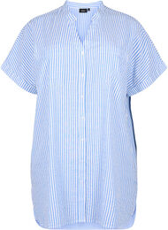 Raidallinen paita, jossa on rintataskut, Light Blue Stripe 