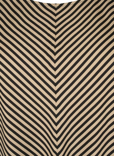 Viskoosi pusero raidallisella kuosilla ja puolipitkät hihat, Coriander/Bl. Stripe, Packshot image number 2