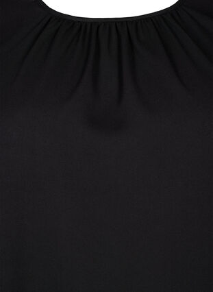 Pitkähihainen pusero virkatuilla yksityiskohdilla, Black, Packshot image number 2