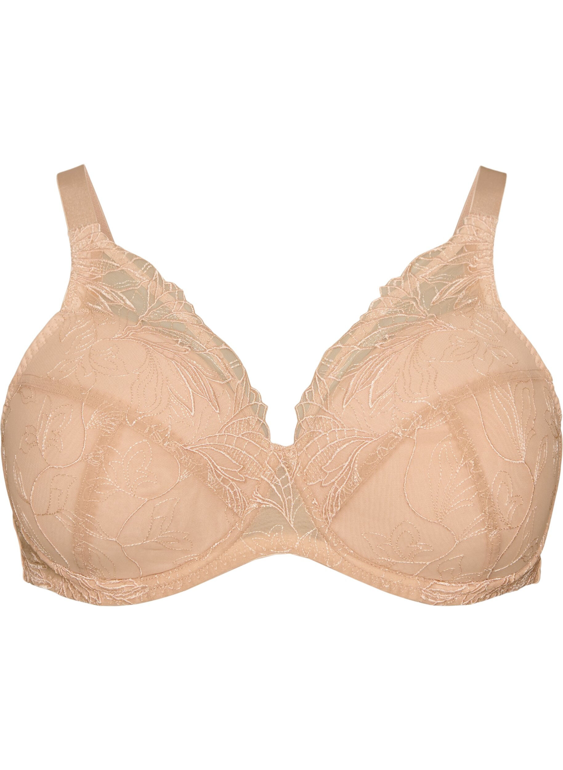ZizziTopatut pitsirintaliivit kaaritukien kera, Beige, Packshot image number 0