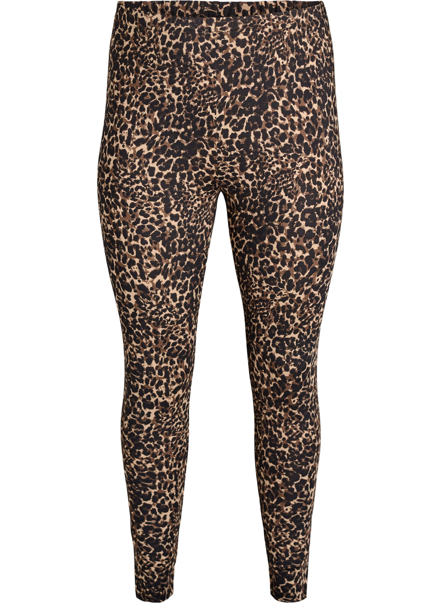 Zizzi 2-pack pitk&auml;t leggingsit tavallisella vy&ouml;t&auml;r&ouml;ll&auml;, Musta, Packshot image number 2