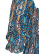 Kes&auml;mekko viskoosista paisley-kuosilla, Sininen, Packshot image number 3