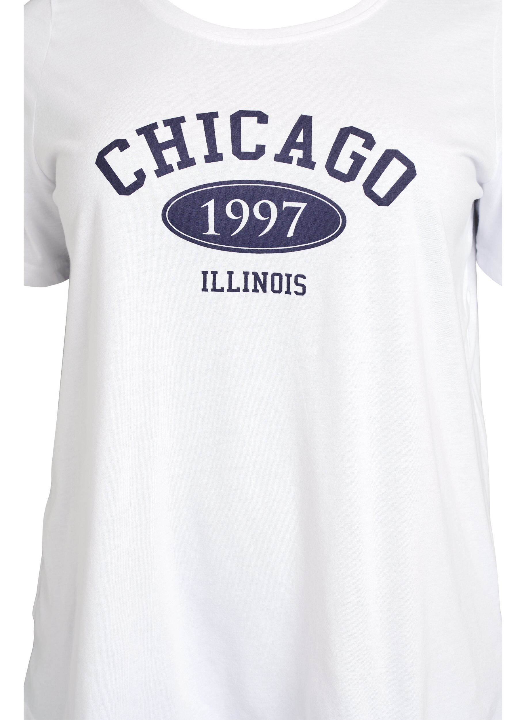 Zizzi FLASH - T-paita motiivilla, Valkoinen, Packshot image number 2