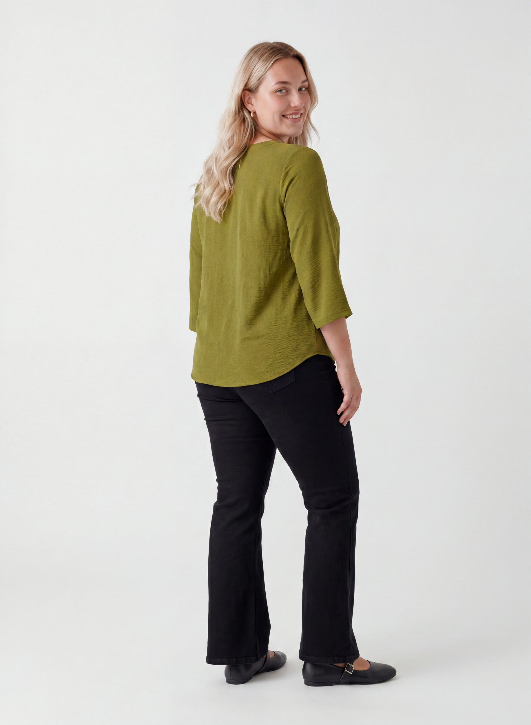 ZizziPusero 3/4-hihoilla, Vihre&auml;, Model image number 2